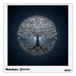 Tree of Life Blue Sky Peaceful Night Wall Decal