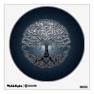 Tree of Life Blue Sky Peaceful Night Wall Sticker