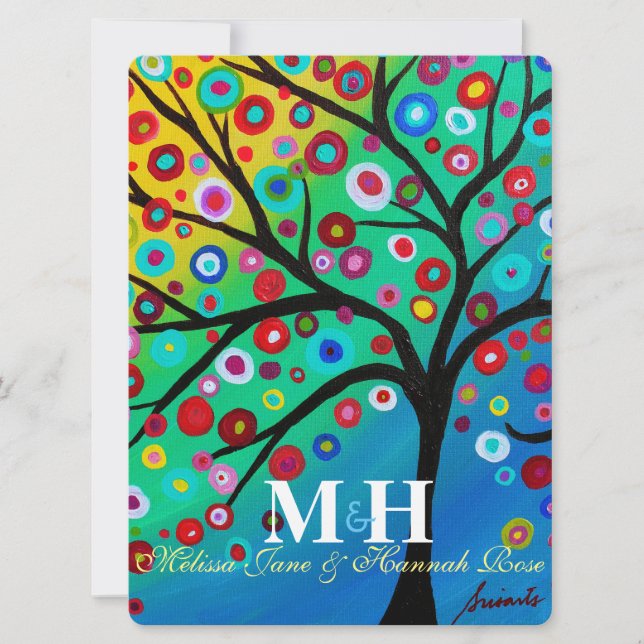 Tree of Life B'not Mitzvah Invitations (Front)
