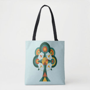  Tree of Life Boho Mandala Art Tote Bag