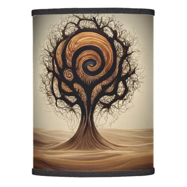 Tree of Life Brown Lamp Shade (Front)