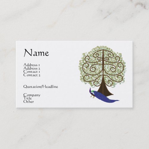 Tree of Life Business Card / Profile Card