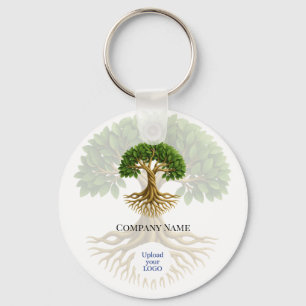 Tree of Life Business Logo Promotional Material Keychain
