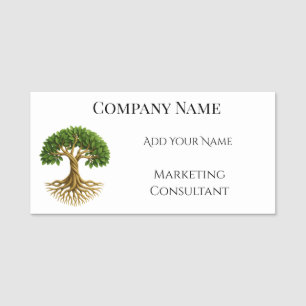 Tree of Life Business Promotional Material Name Tag