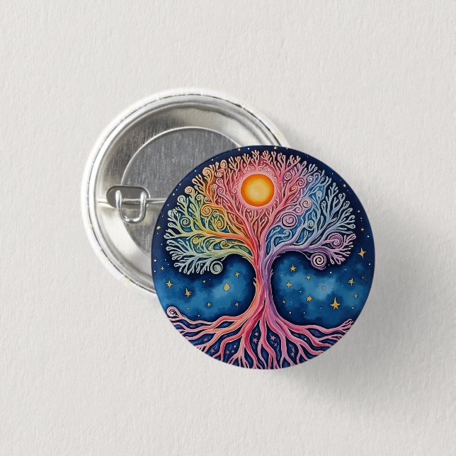 TREE OF LIFE  BUTTON (Front & Back)