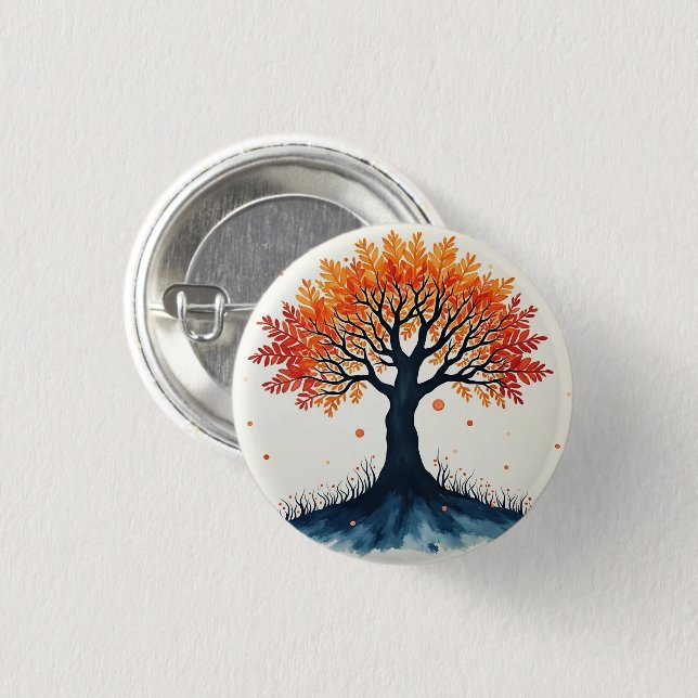 TREE OF LIFE  BUTTON (Front & Back)