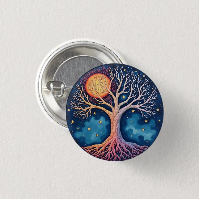TREE OF LIFE  BUTTON (Front & Back)