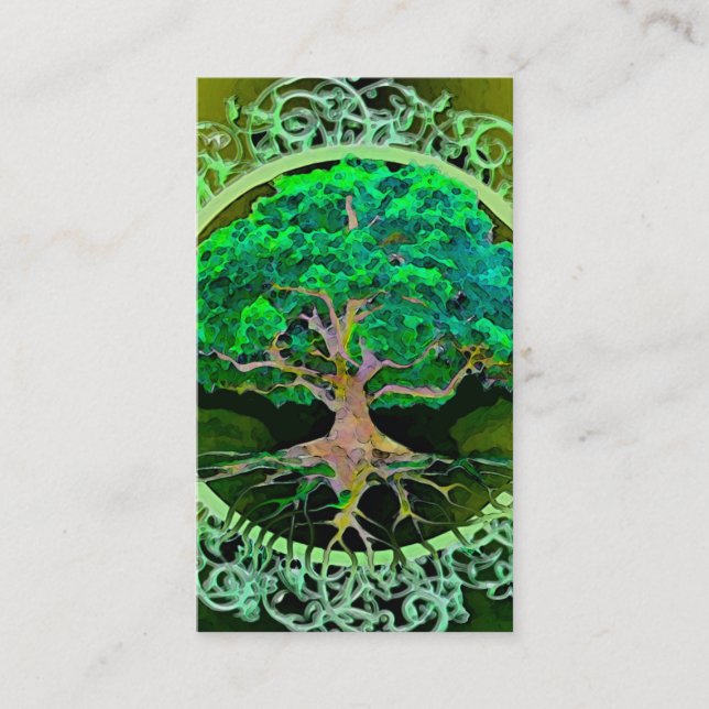 Tree of Life by Amelia Carrie Business Card (Front)