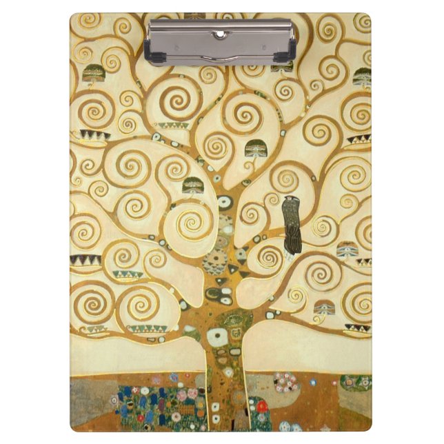 Tree of Life by Gustav Klimt Clipboard (Front)