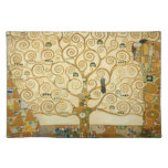 Tree Of Life By Gustav Klimt Cloth Placemat at Zazzle