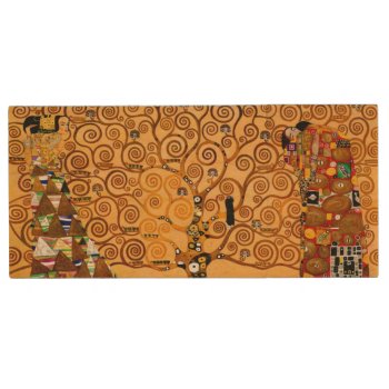 Tree Of Life By Gustav Klimt Fine Art Wood Usb Flash Drive by GalleryGreats at Zazzle
