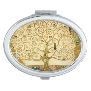 Tree of Life by Gustav Klimt Makeup Mirror