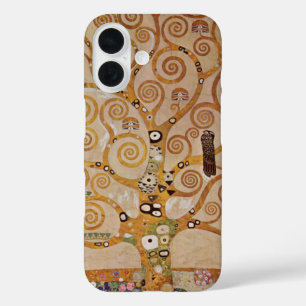 Tree of Life by Gustav Klimt, Stylized Art Nouveau iPhone 16 Case
