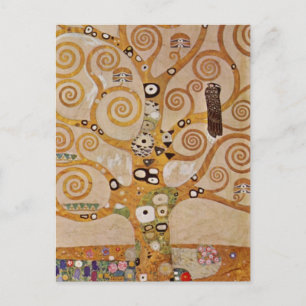 Tree of Life by Gustav Klimt, Stylized Art Nouveau Postcard