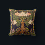 Tree of Life by kedoki floral tapestry embroidery Throw Pillow<br><div class="desc">Tree of Life by kedoki floral tapestry embroidery</div>