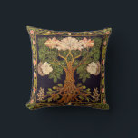 Tree of Life by kedoki floral tapestry embroidery Throw Pillow<br><div class="desc">Tree of Life by kedoki floral tapestry embroidery</div>