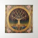 Tree of Life by kedoki Floral Vintage embroidery Tapestry<br><div class="desc">Tree of Life by kedoki Floral Vintage embroidery</div>