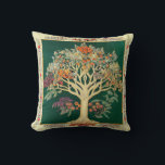Tree of Life by kedoki Green Embroidery Throw Pillow<br><div class="desc">Tree of Life by kedoki Green Embroidery</div>