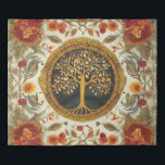 Tree of Life by kedoki Orange Green White  Duvet Cover<br><div class="desc">Tree of Life by kedoki Orange Green White</div>
