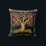 Tree of Life by kedoki Red Green Black embroidery Throw Pillow<br><div class="desc">Tree of Life by kedoki Red Green Black embroidery</div>