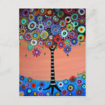 Tree Of Life By Prisarts Postcard at Zazzle
