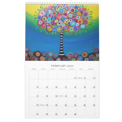 Tree of Life Calendar Zazzle