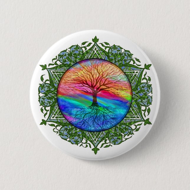 Tree of Life Calming Button (Front)