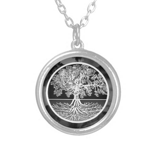 Tree of Life Calming Silver Plated Necklace