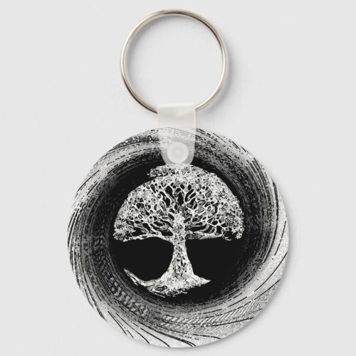 Tree of Life Calmness Within Keychain