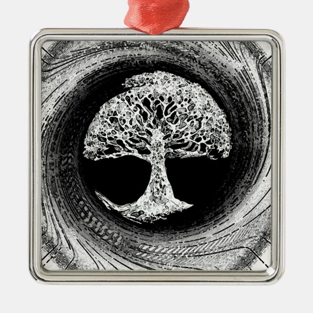 Tree of Life Calmness Within Metal Ornament (Front)