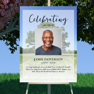 Tree of Life, Celebration of Life Photo, Funeral Poster