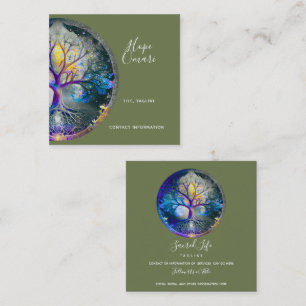 Tree of Life Celestial Square Business Card