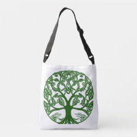 Green Celtic Tree Of Life Purse Tote Bag Handbag For Women