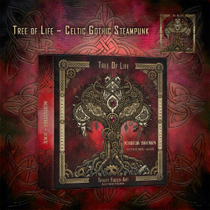 Tree of Life – Celtic Gothic Steampunk 3 Ring Binder