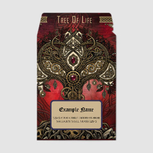 Tree of Life – Celtic Gothic Steampunk Envelope Mailers