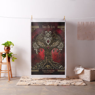 Tree of Life – Celtic Gothic Steampunk  Fabric