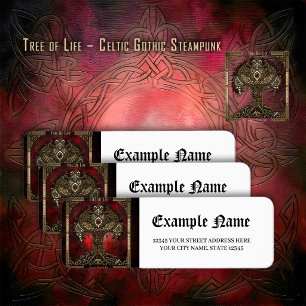 Tree of Life – Celtic Gothic Steampunk Label