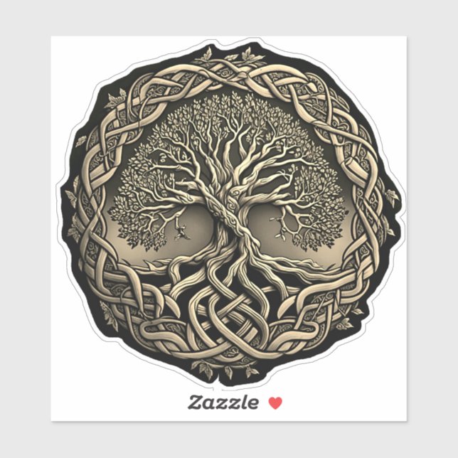 Tree of Life Celtic Knot Sticker (Sheet)