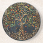 Tree of Life Celtic Sandstone Coaster<br><div class="desc">Enhance your home decor with our Tree of Life Celtic Sandstone Coaster, a perfect blend of natural elegance and cultural heritage. Featuring an intricate Celtic Tree of Life design, this round sandstone coaster not only protects your surfaces but also adds a touch of timeless beauty to any setting. Ideal for...</div>