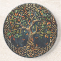 Tree of Life Celtic Sandstone Coaster