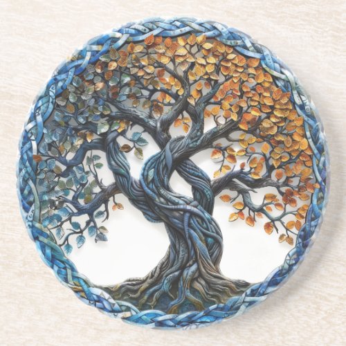 Tree of Life Celtic Sandstone Coaster