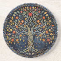 Tree of Life Celtic Sandstone Coaster