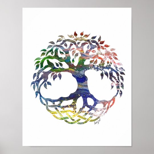 Tree of Life with Spiritual Poetry by Nataša Pantović