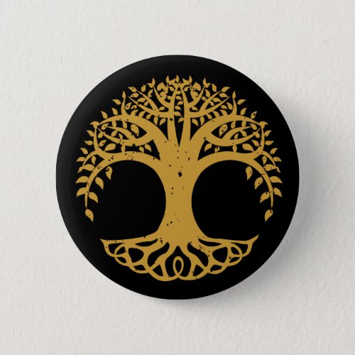 Tree of Life Celtic Symbol Button