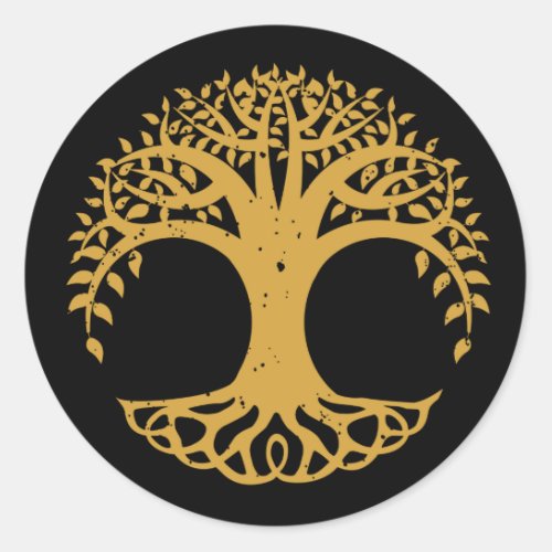 Tree of Life Celtic Symbol Classic Round Sticker