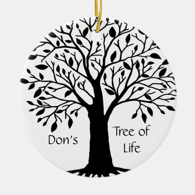 Tree of Life Ceramic Ornament (Front)