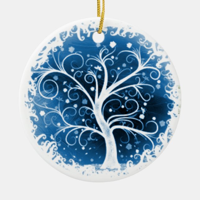 Tree of Life Ceramic Ornament (Front)