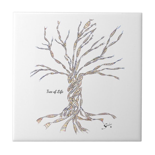 Tree of Life Ceramic Tile (Front)