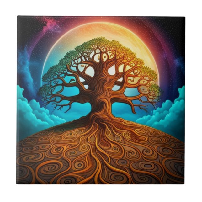 Tree of Life  Ceramic Tile (Front)
