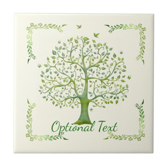 Tree of Life Ceramic Tile (Front)